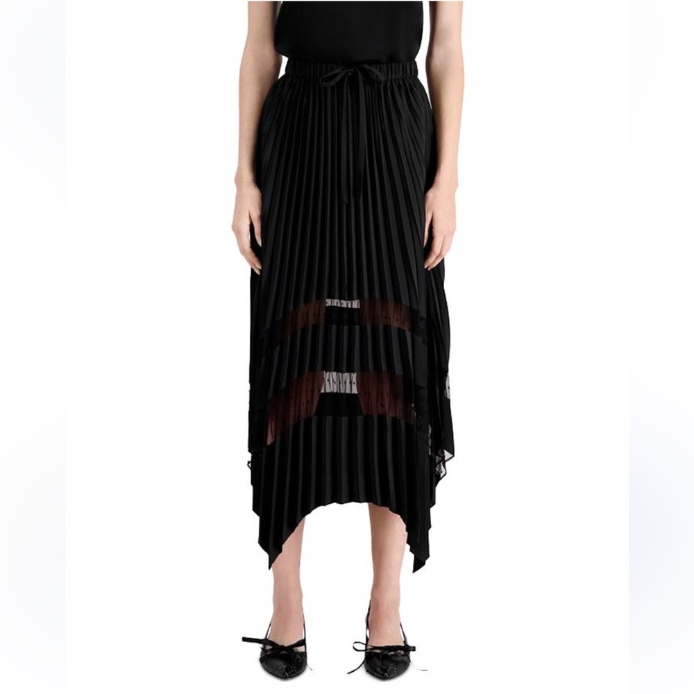 The kooples pleated midi skirt
